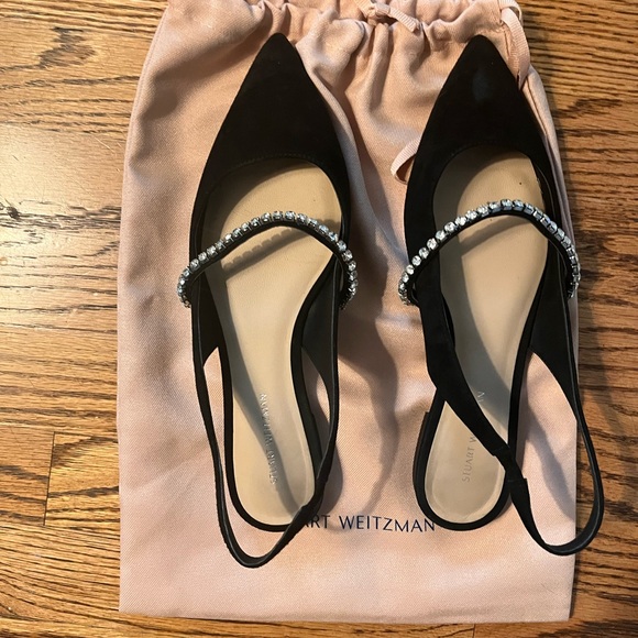 Stuart Weitzman Crystalline Slingback Flat - Picture 5 of 8